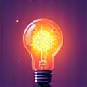 Creativity icon representing innovation and ideas